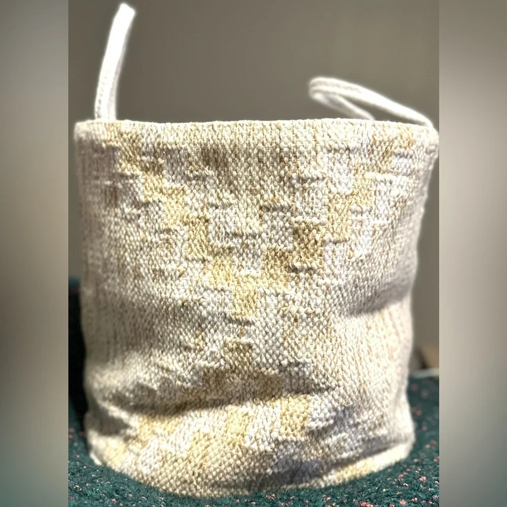 Anthropologie Celma Indoor Outdoor Storage Basket NWOT